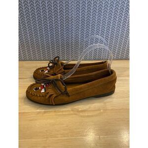 Minnetonka Women's Thunderbird Moccasin brown
